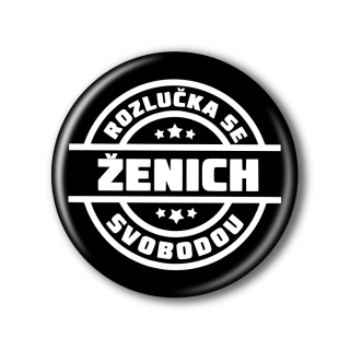 Připínací placka - Ženich