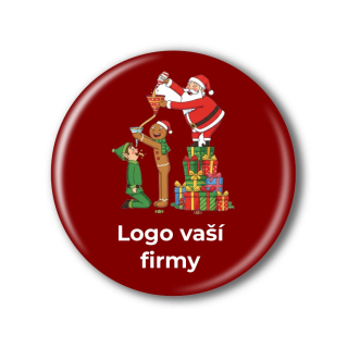 Placka na firemní večírek s vlastním logem