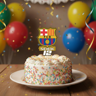 Personalizovaný zápich do dortu FC Barcelona