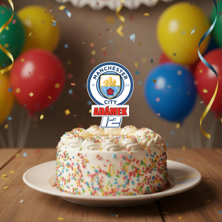 Personalizovaný zápich do dortu Manchester City