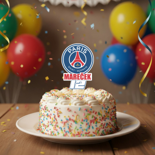 Personalizovaný zápich do dortu PSG