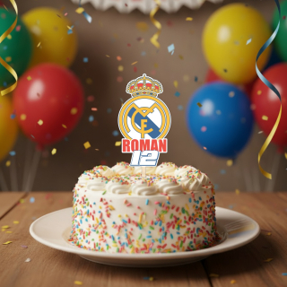 Personalizovaný zápich do dortu Real Madrid
