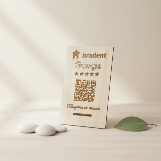 NFC destička pro Google recenze s vlastním logem