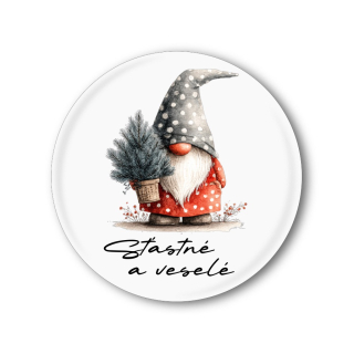 Vánoční placka skřítkem