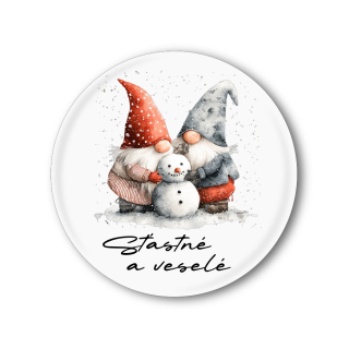 Vánoční placka skřítkem