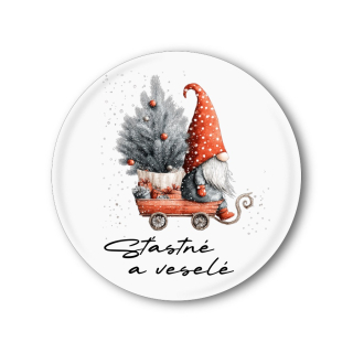 Vánoční placka skřítkem