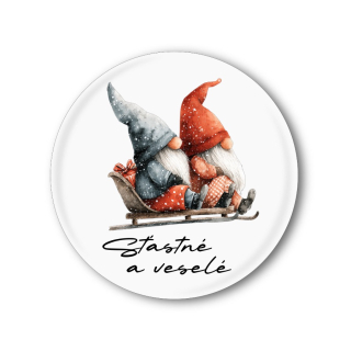 Vánoční placka skřítkem