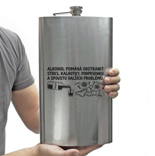 Obří placatka s brašnou - Alkohol pomáhá