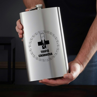 Obří placatka s brašnou - Tekutá lékárnička