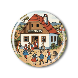 Připínací placka - Zápis do 1. třídy