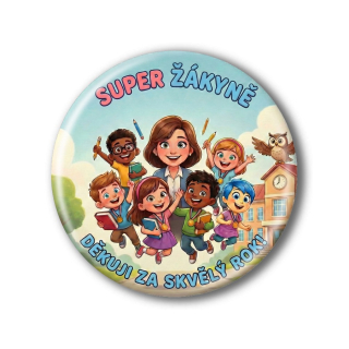 Připínací placka - Konec školního roku