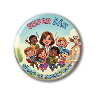 Připínací placka - Konec školního roku