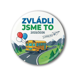 Připínací placka - Konec školního roku