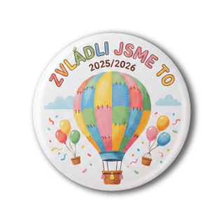 Připínací placka - Konec školního roku