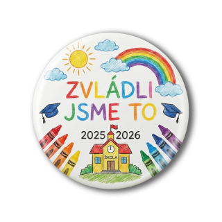 Připínací placka - Konec školního roku