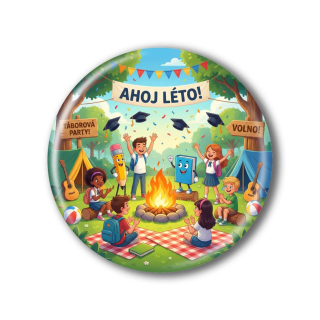 Připínací placka - Konec školního roku