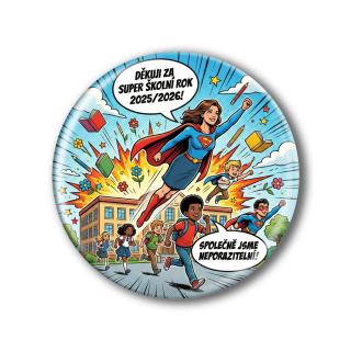Připínací placka - Konec školního roku