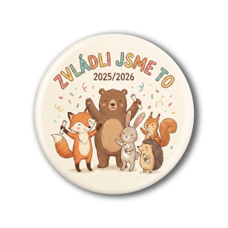 Připínací placka - Konec školního roku