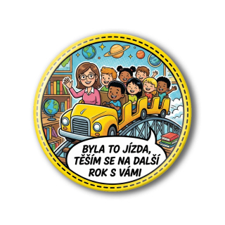 Připínací placka - Konec školního roku