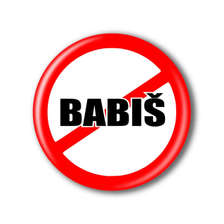 Připínací placka - Anti Babiš