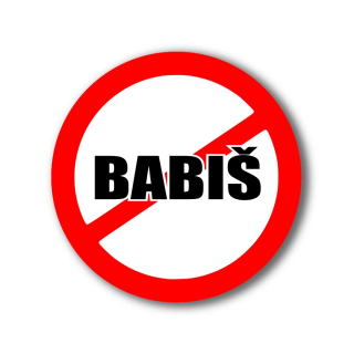 Vinylová samolepka - Anti Babiš 