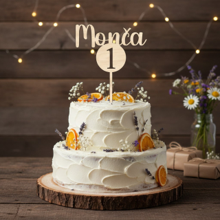 Nározeninový zápich se jménem a rokem