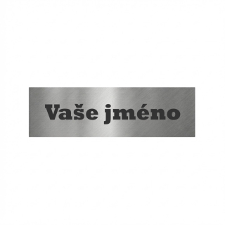 Nerezová jmenovka na dveře
