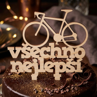 Narozeninový zápich do dortu pro cyklistu