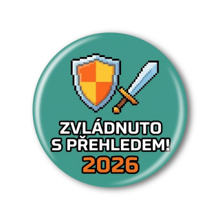Připínací placka - Konec školního roku