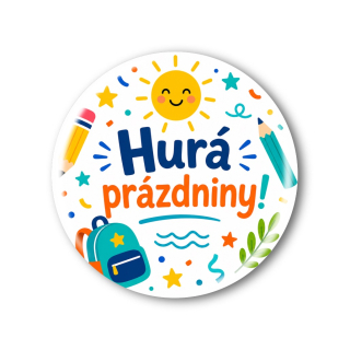 Připínací placka - Konec školního roku