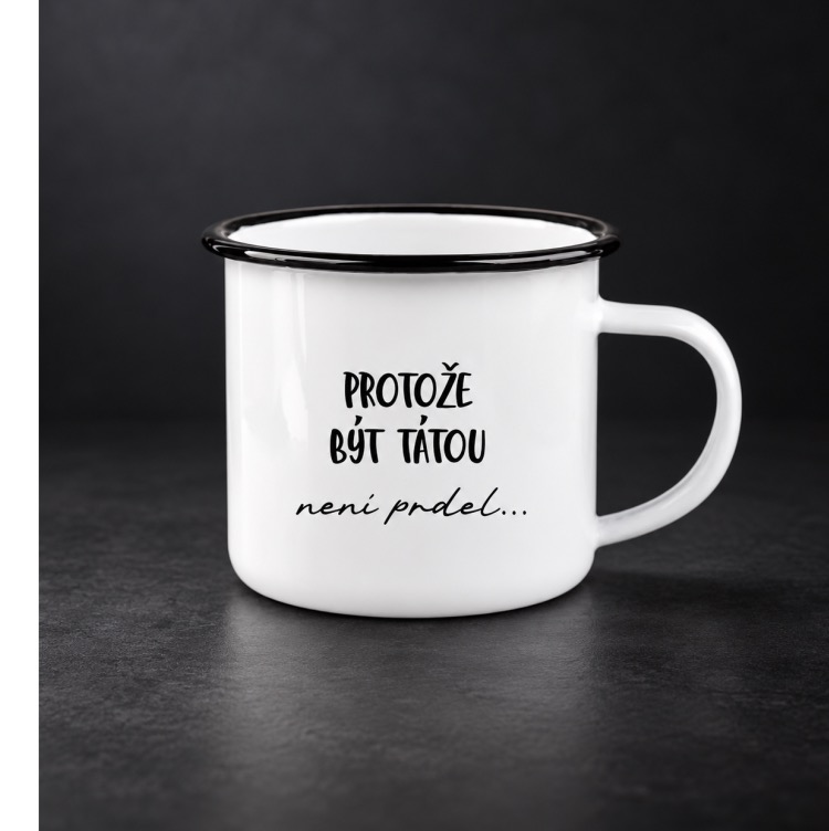 Smaltovaný plecháček se jménem